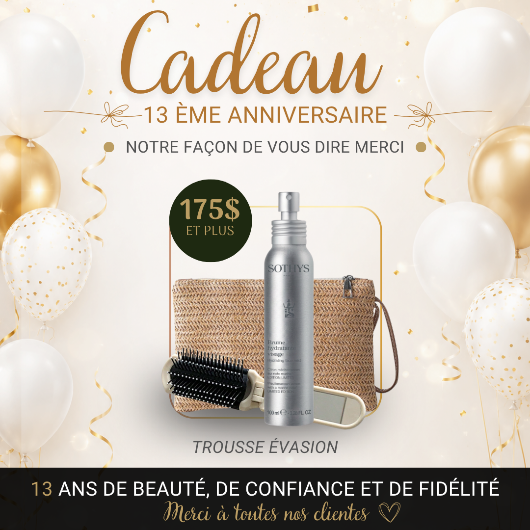 Trousse évasion-cadeau avec brume hydratante visage citron méditerranéen et brosse à cheveux pour escapades estivales