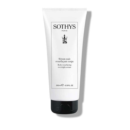 Sérum nuit ressurfaçant corps 200ml, body resurfacing overnight serum, smooths and revitalizes skin, suitable for all skin types, enriched with marine actives.