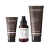 Coffret homme avec gel douche énergisant corps et cheveux, fluide anti-âge hydratant et eau fraîche parfumée