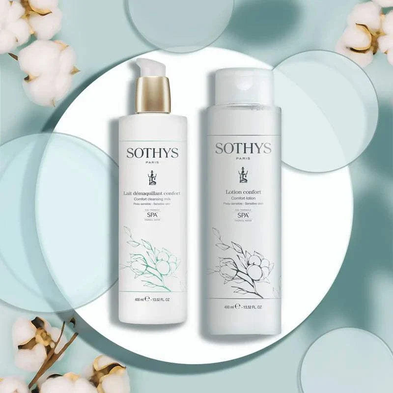 Prévente duo lait démaquillant confort et lotion pour peaux sensibles sans parfum